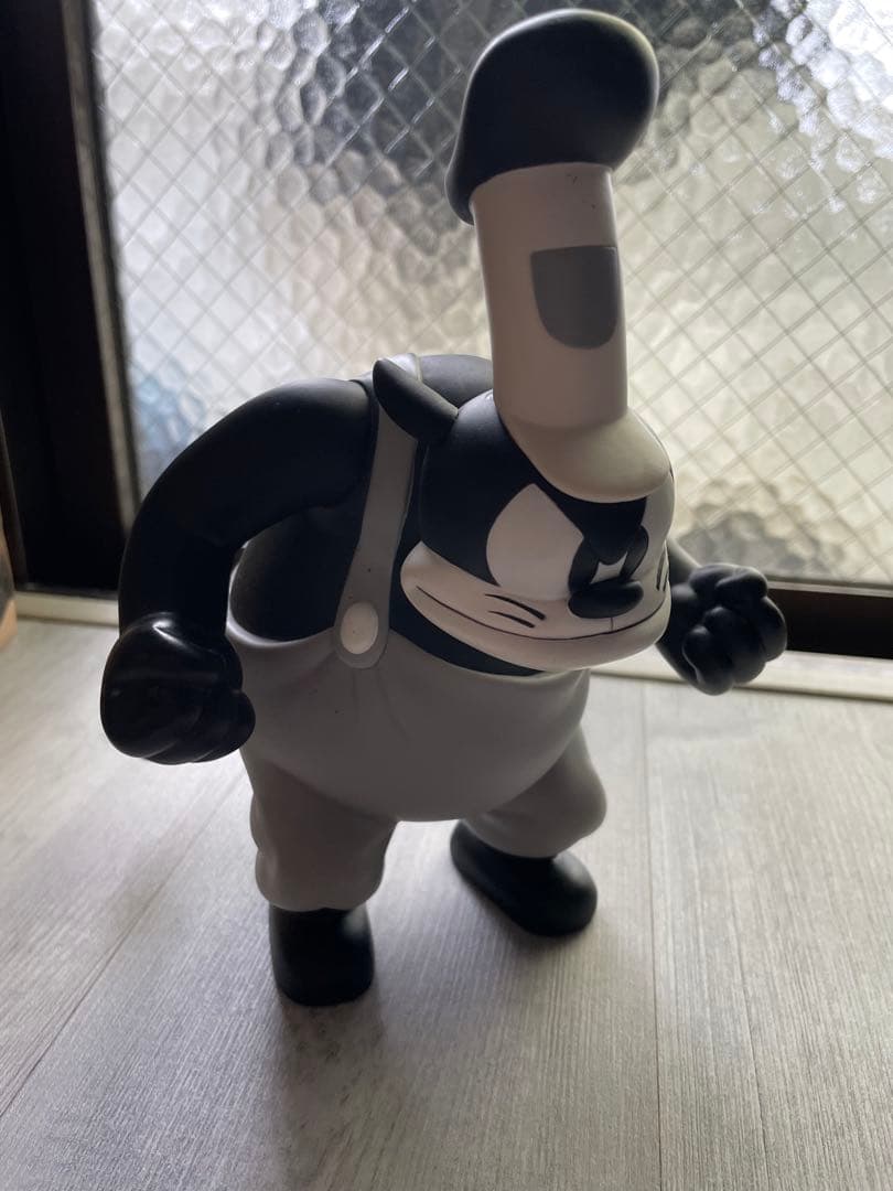 ディズニー ピート ビッグサイズ フィギュア 白黒 全高26cm 蒸気船ウィリー