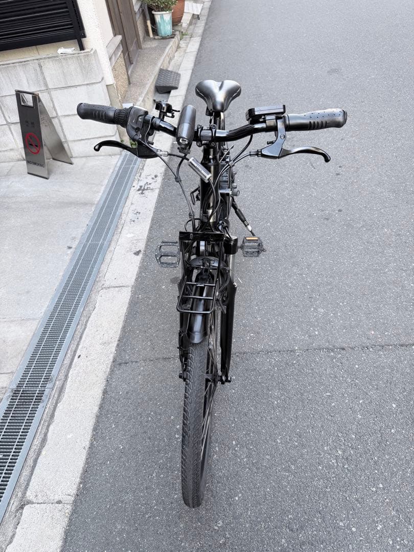 大阪府　Panasonic 電動アシスト自転車 スポーツタイプ ブラック
