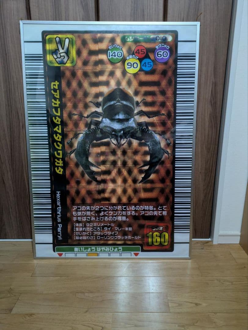 ムシキング　大会優勝記念ポスター 「セアカフタマタクワガタ」（大）