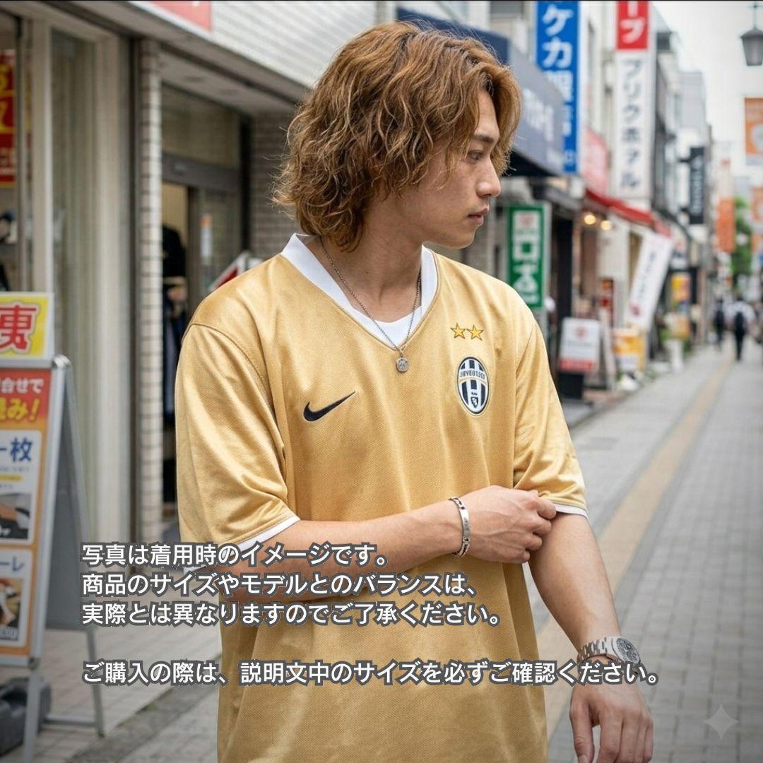 古着 サッカー ユベントス ゴールド ユニフォーム ナイキ メンズ XLサイズ
