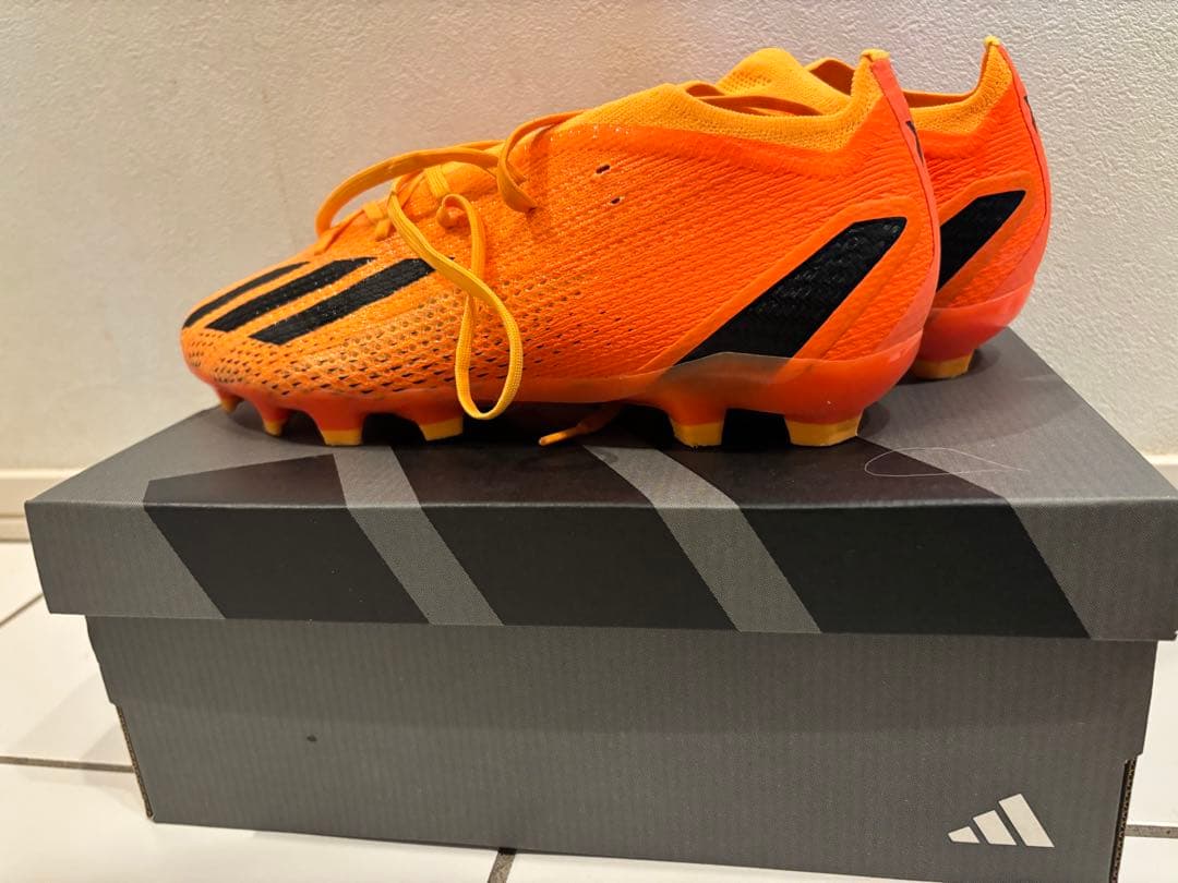 アディダス サッカーシューズ スパイク オレンジ26.5cm