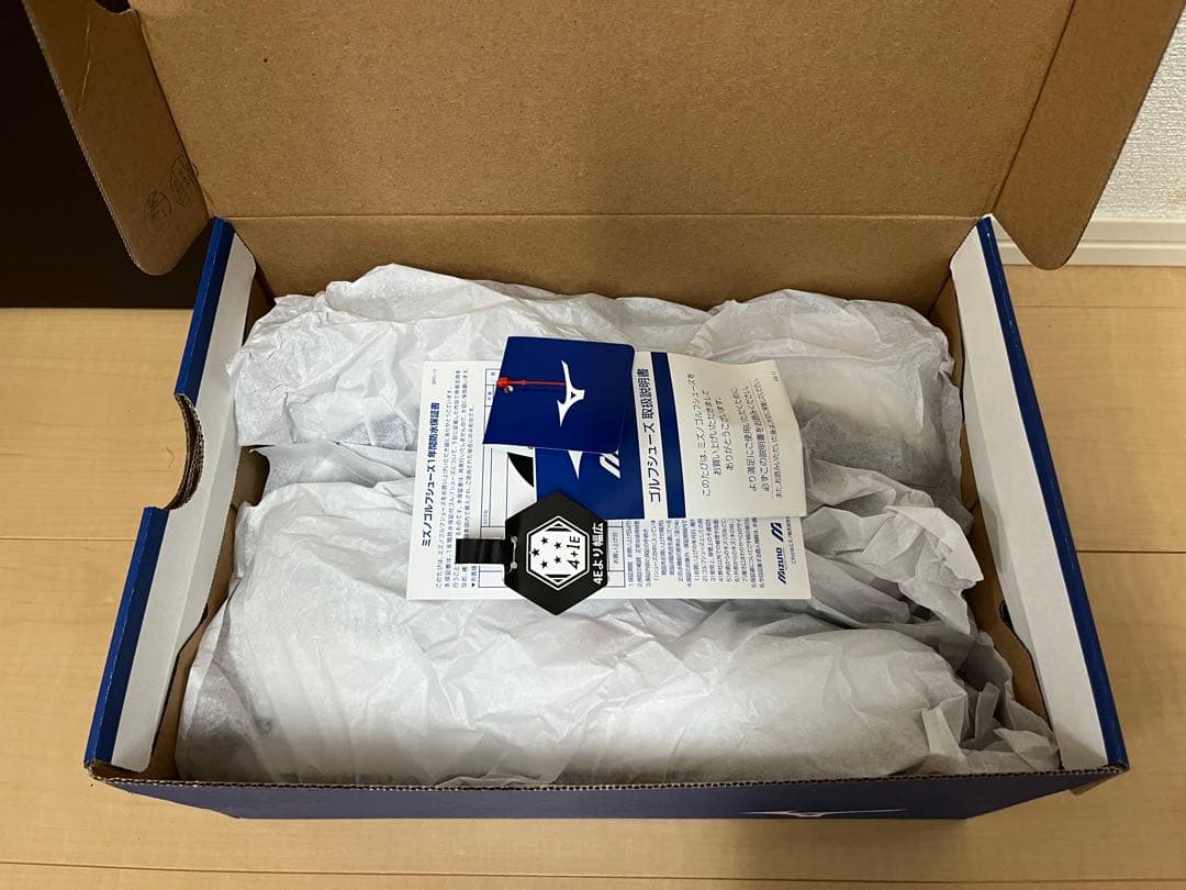 【美品】Mizuno ゴルフシューズ ワイドスタイルスパイクレスボア 27cm