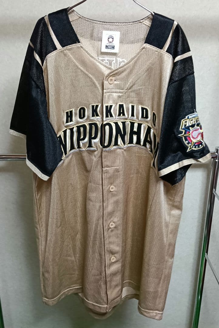 ミズノ製 日本ハムファイターズ 松本剛 ユニフォーム ビジターゴールド／O