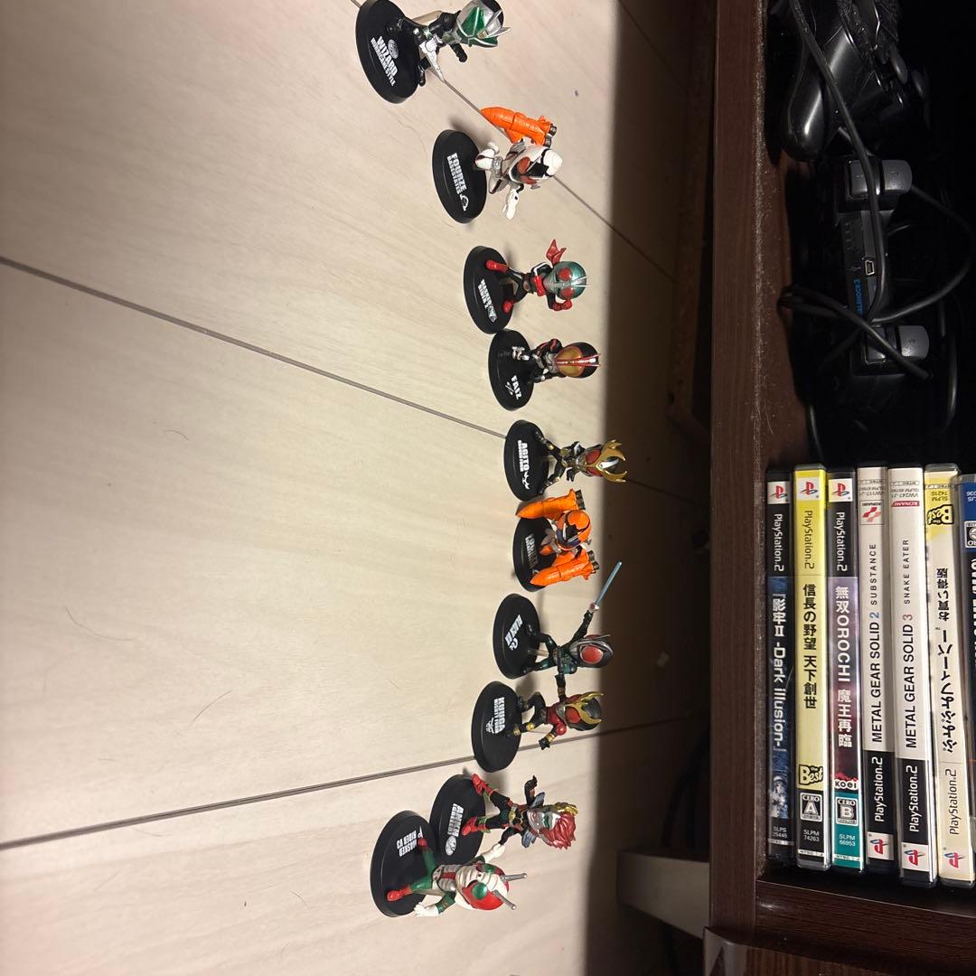 39体仮面ライダーのフィギュア