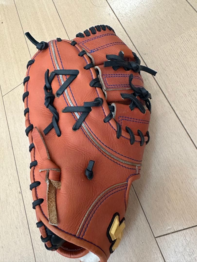 ハタケヤマ　硬式　左投げ　ファーストミット　湯もみ型付け済