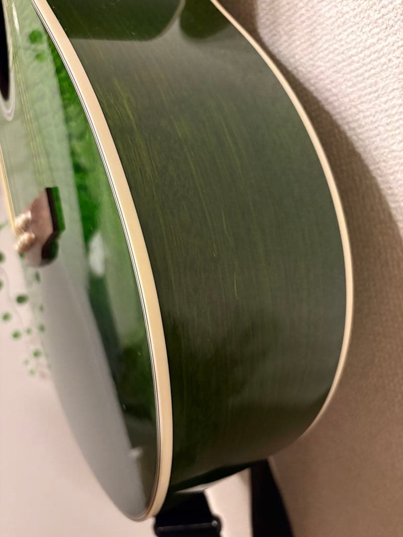タカミネ　Takamine ギター　エレアコ　グリーン　緑