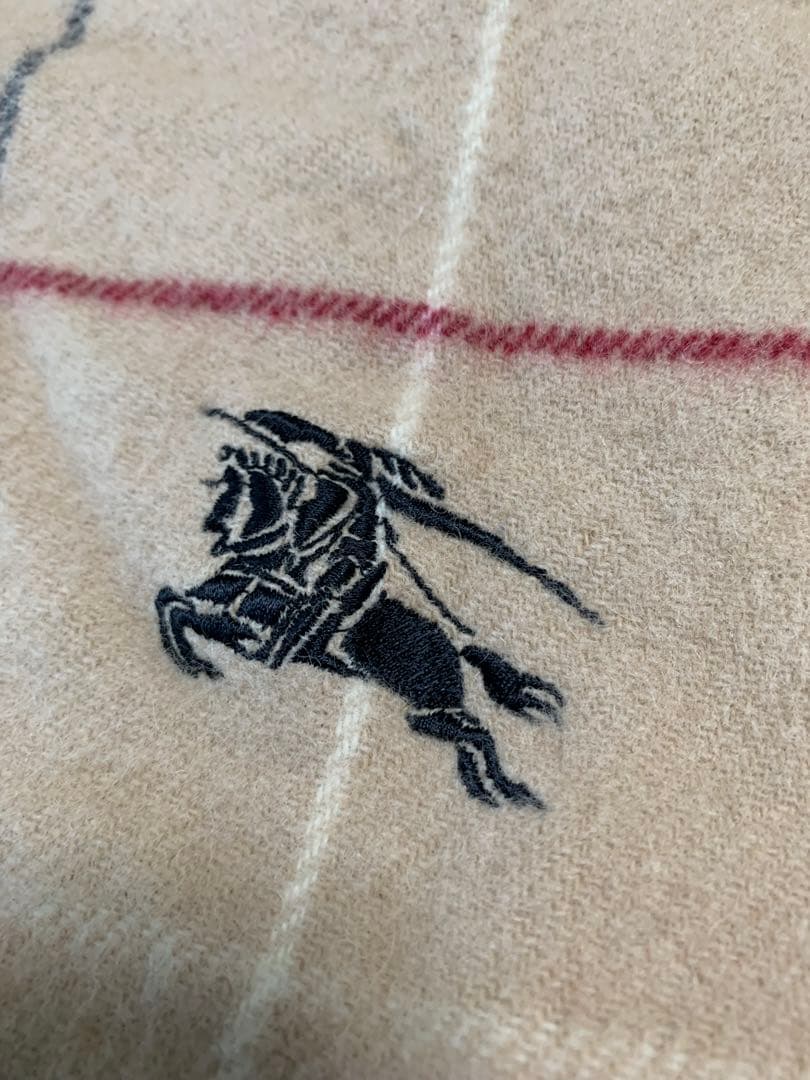 BURBERRY チェック柄ブランケット　日本製　西川産業　100%ウール