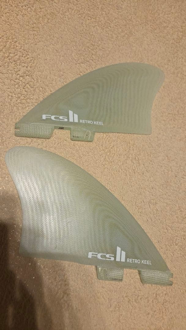 FCS2 RETRO KEEL サーフボードフィン 2枚セット