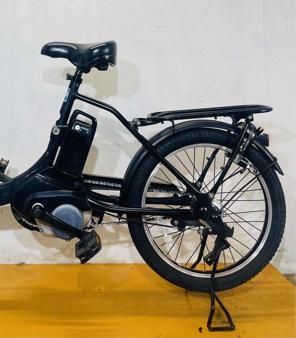 ブラック 電動アシスト自転車 前バスケット付き