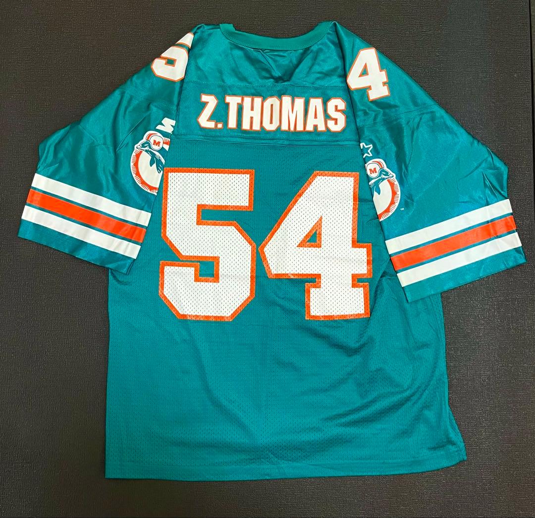 未使用品 NFL マイアミドルフィンズ Z.THOMAS 54 ゲームシャツ