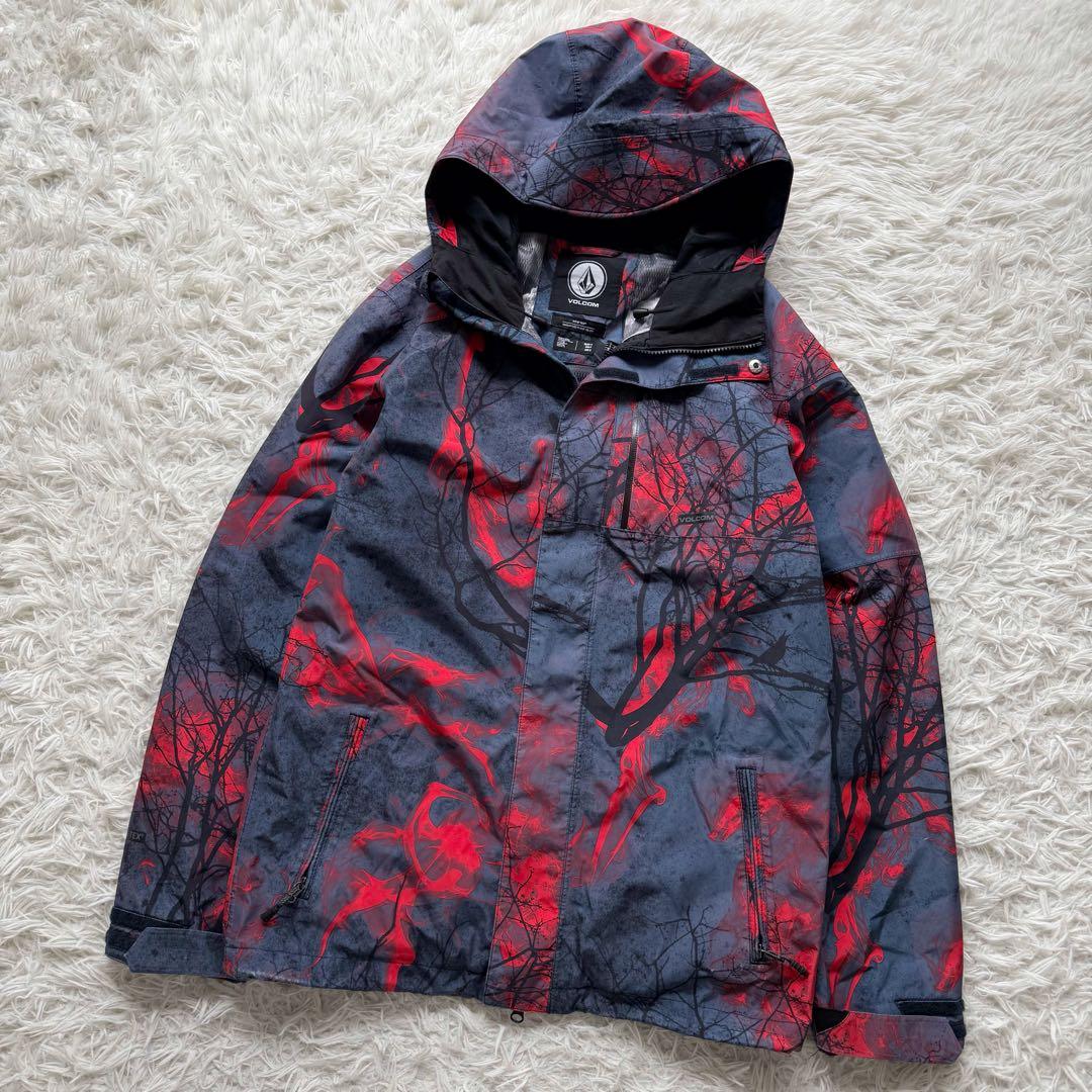 VOLCOM スノーボードウェア ジャケットGore-Tex 総柄 S