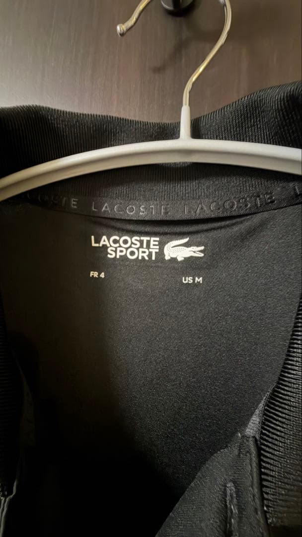 LACOSTE ブラック ポロシャツ Lサイズ
