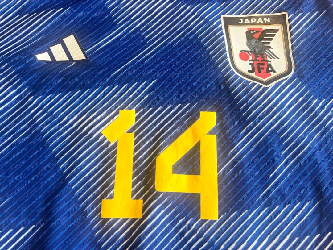 【正規品美品】伊東純也 #14 日本代表ユニW杯モデルadidas・3XLサイズ