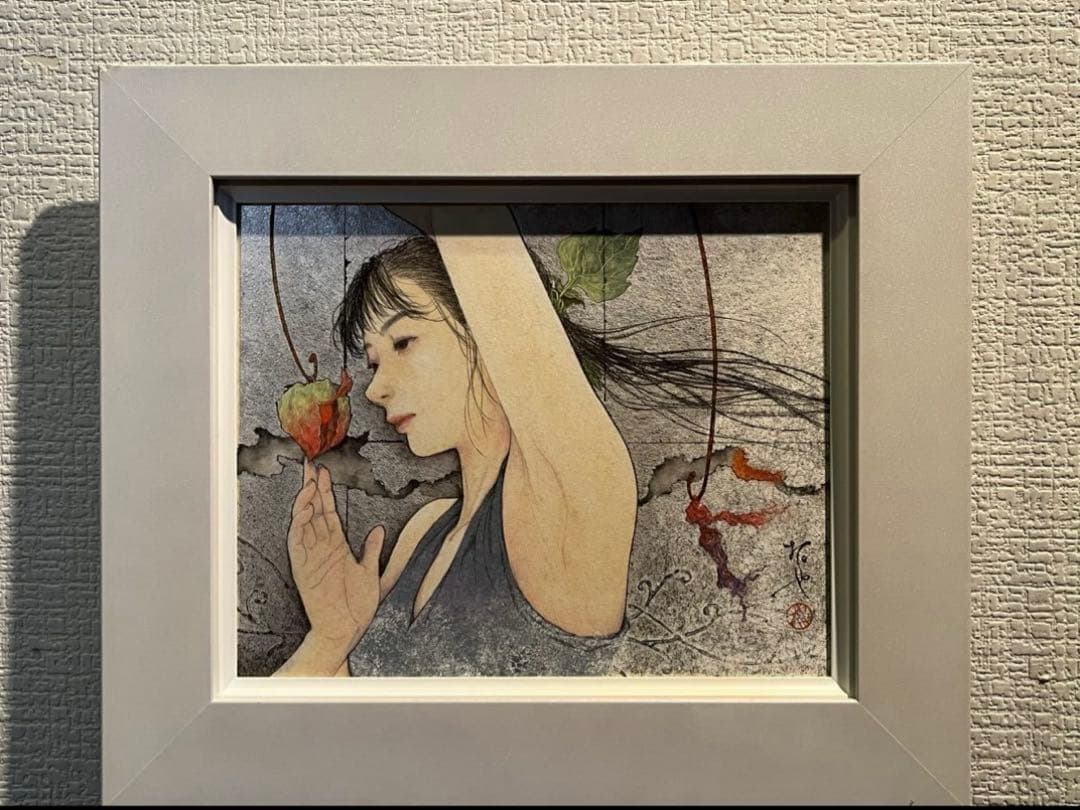 三谷拓也　絵画「かくも紅き、かがちの瞳」　３号
