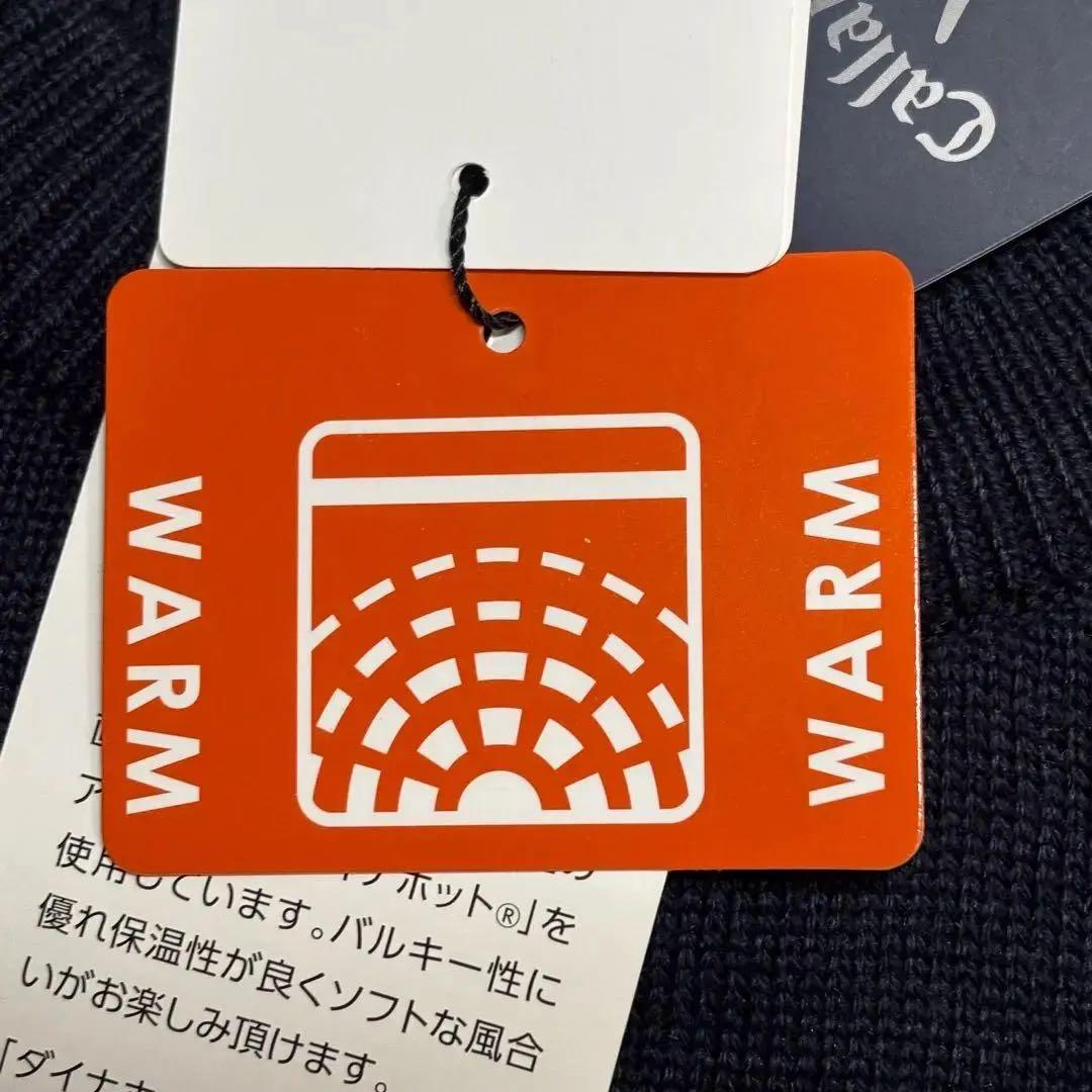 キャロウェイ　Callaway 長袖　ニット　セーター 刺繍ロゴ　ウール混　M