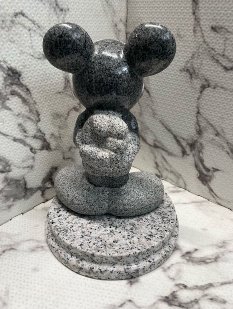 【廃盤品】御影石　ディズニー　ミッキー　石像　入手困難