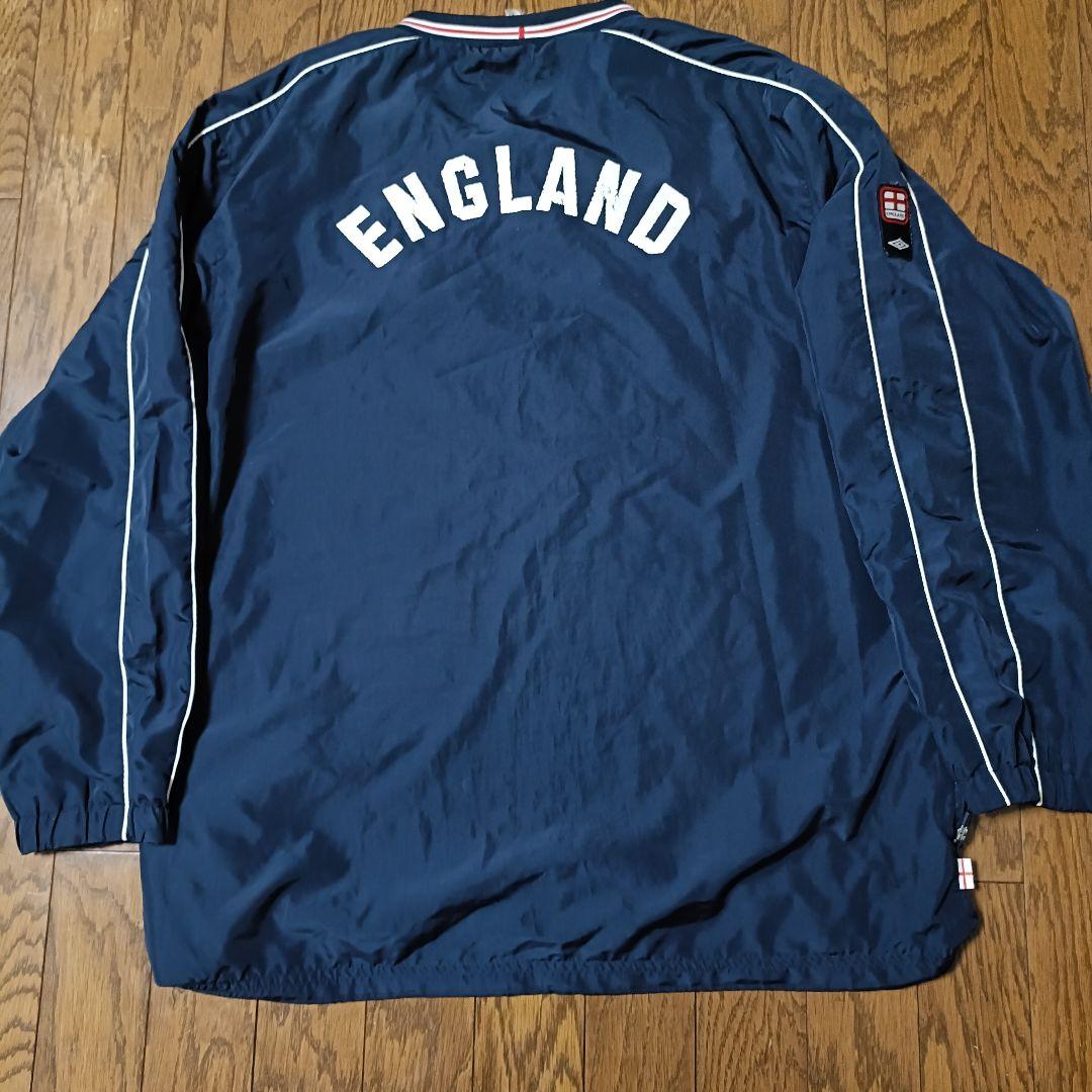 【人気】90s UMBRO イングランド代表 プルオーバー ナイロン 刺繍ロゴ