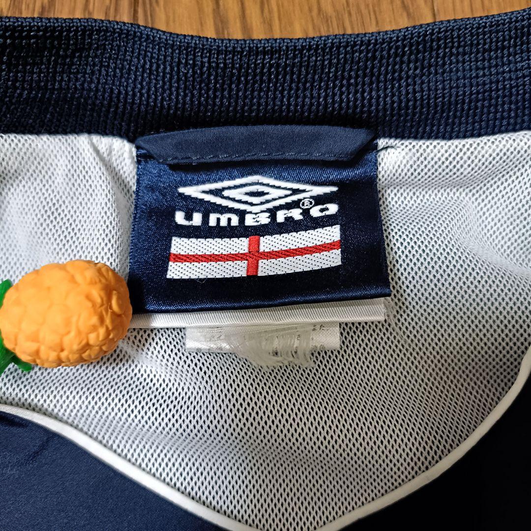 【人気】90s UMBRO イングランド代表 プルオーバー ナイロン 刺繍ロゴ