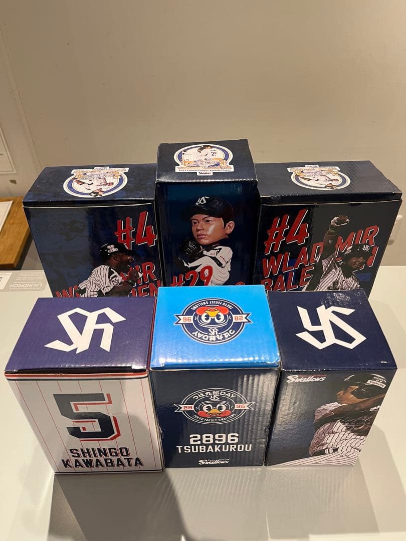 【大放出】東京ヤクルトスワローズ ボブルヘッド 6体セット 〈球場配布〉