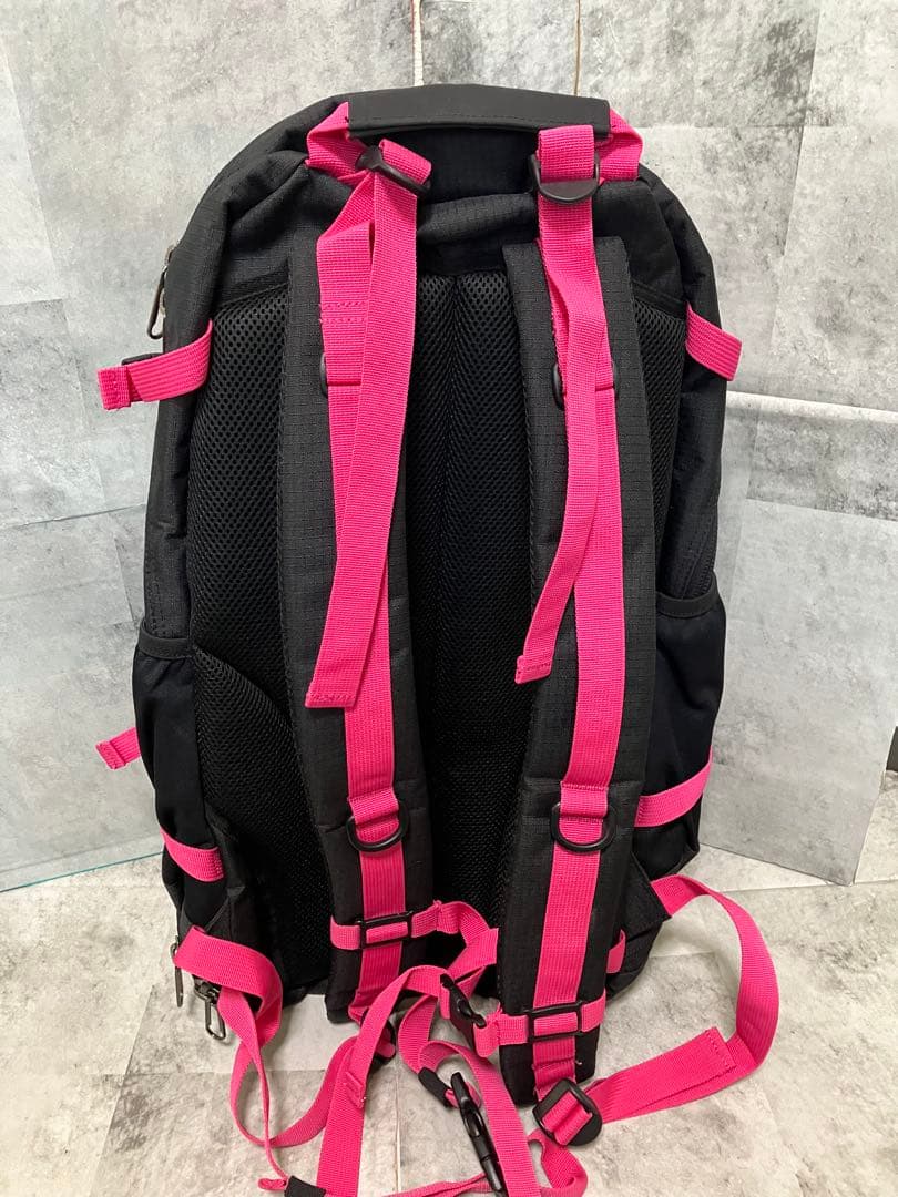 スポルディング バスケットボールバッグ 32L ブラック ピンク リュック