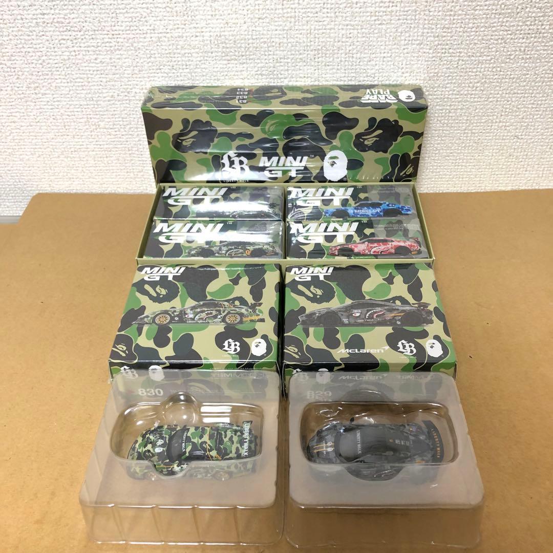 6台セット　MINI GT　リバティウォーク　BAPE　アベイシングエイプ