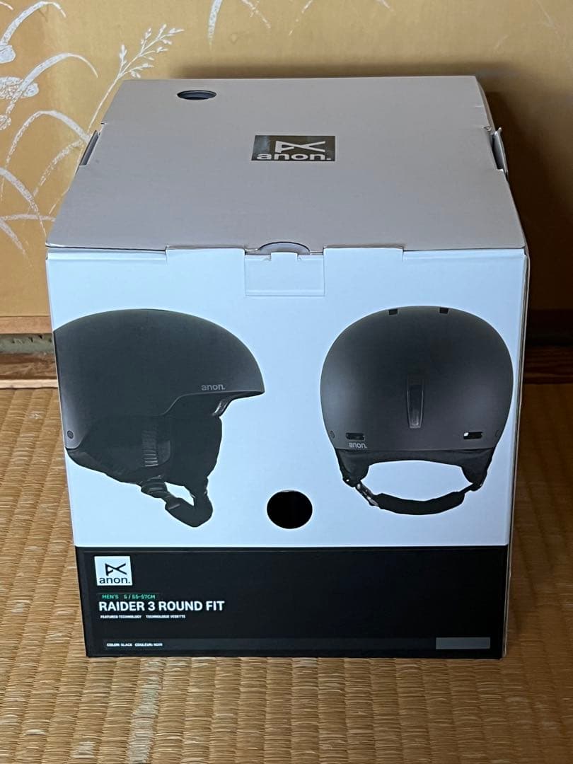 スキー・スノーボードアクセサリー anon. RAIDER 3 ROUND FIT BLACK S