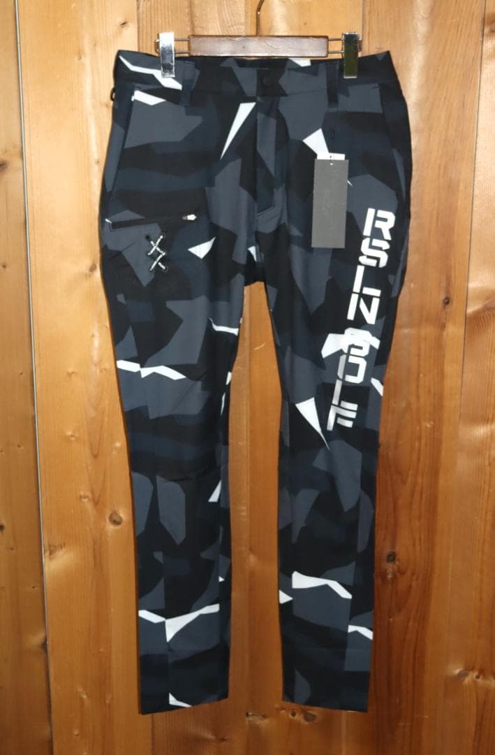 新品 ラッセルノ ゴルフ ストレッチ カモフラロングパンツ (5/L) Ⓗ