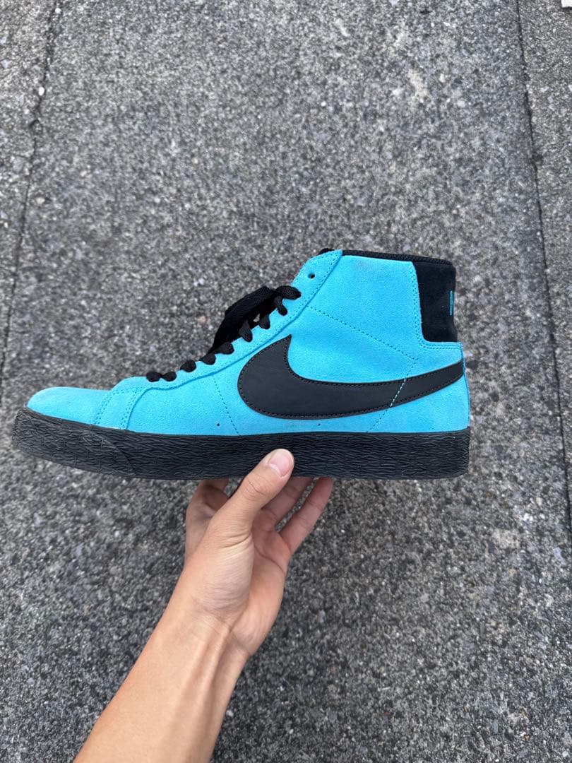Nike Blazer Mid 青/黒 スエード