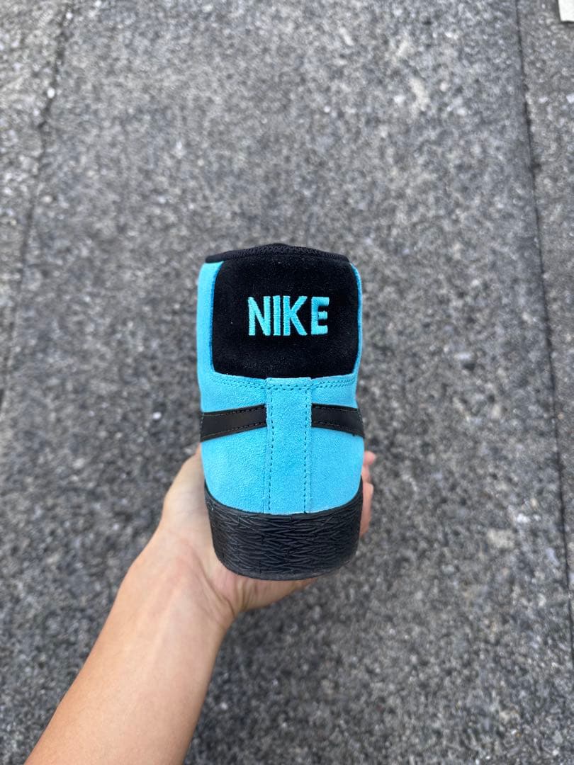 Nike Blazer Mid 青/黒 スエード