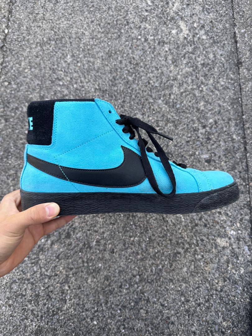 Nike Blazer Mid 青/黒 スエード