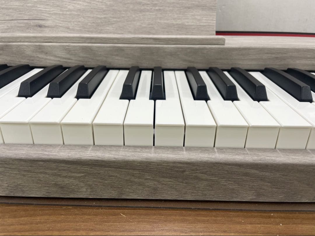 電子ピアノ88鍵盤　給電タイプ　木目調ボディ　グレー