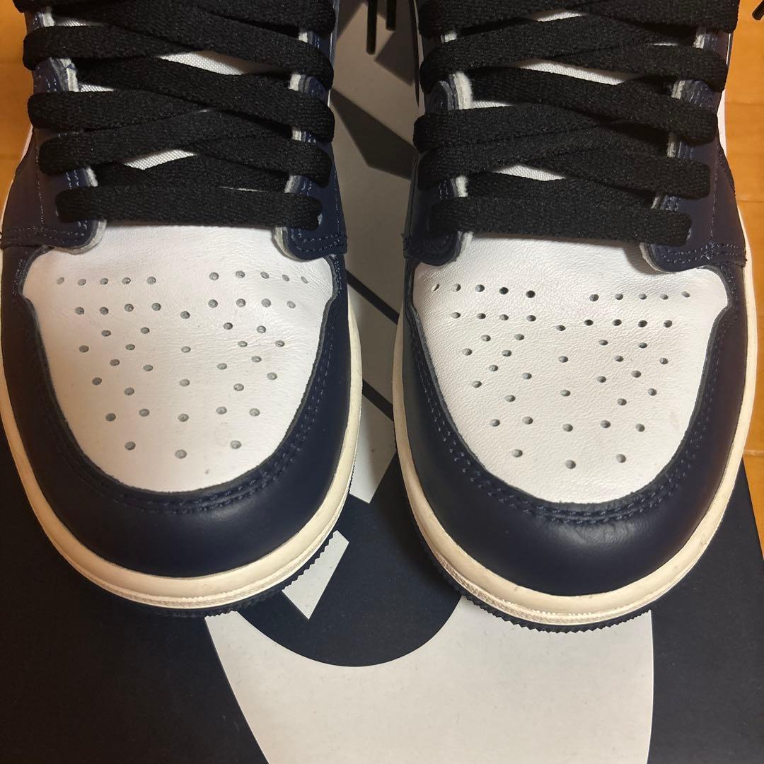 さよみNIKEエアジョーダン1ハイカット MidnightNavy