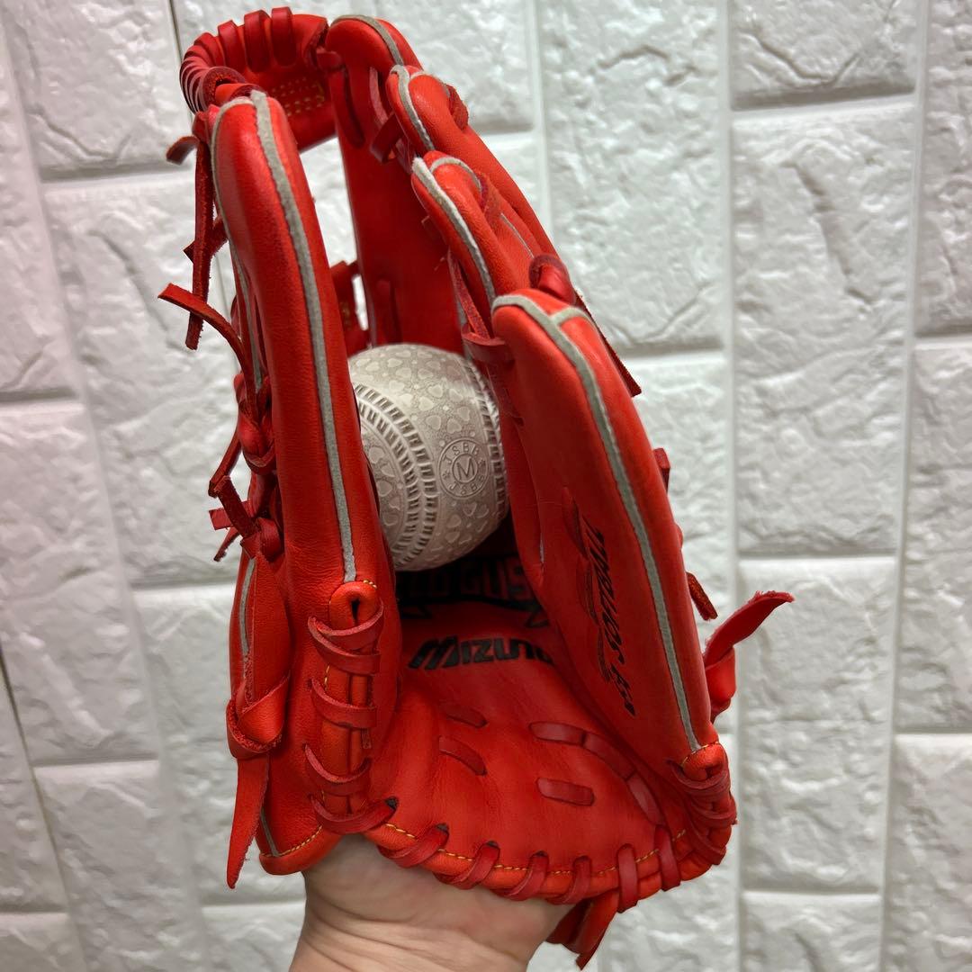 【美品】野球 グローブ 一般 軟式 ソフトボール ミズノ 内野手