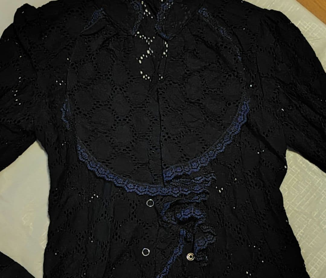 DOCE de FLAMENCO フラメンコ トップス Mサイズ　ネイビー
