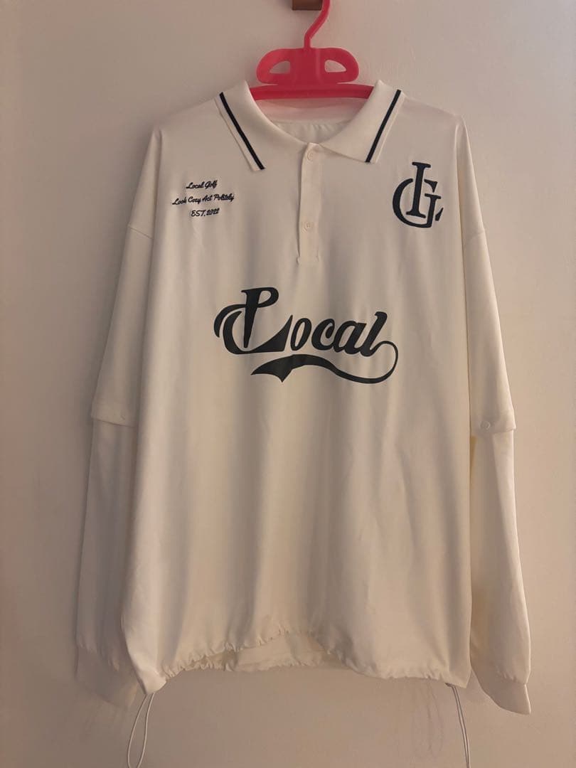 ローカルゴルフ　Local GOLF 2way Game Shirt White
