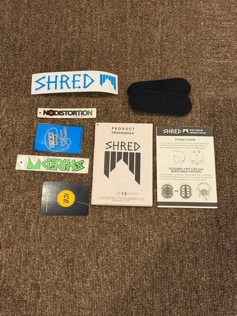 SHRED(シュレッド)ヘルメット(sizeM-L) & ゴーグル