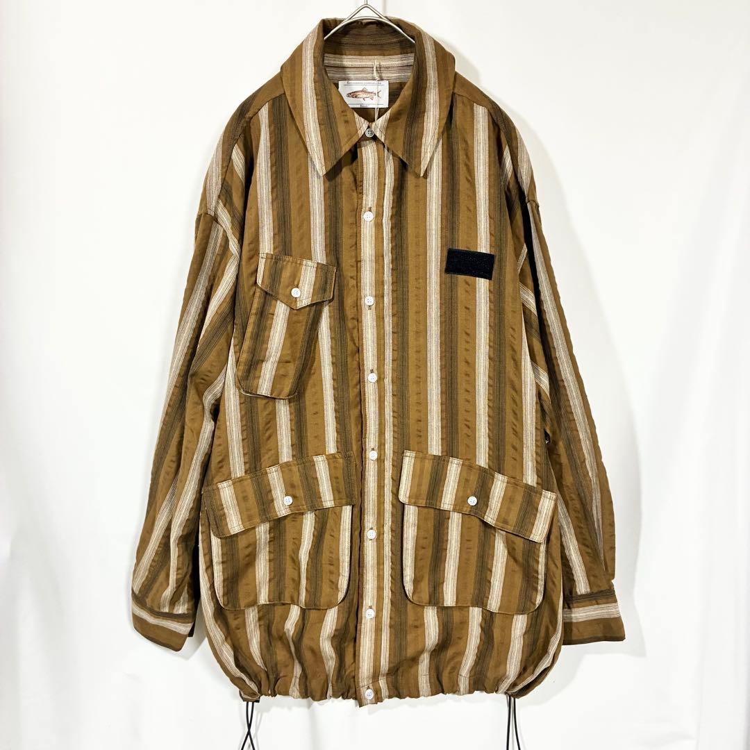 【タグ付き未使用品】Brook フィッシング ツール シャツ ブラウン