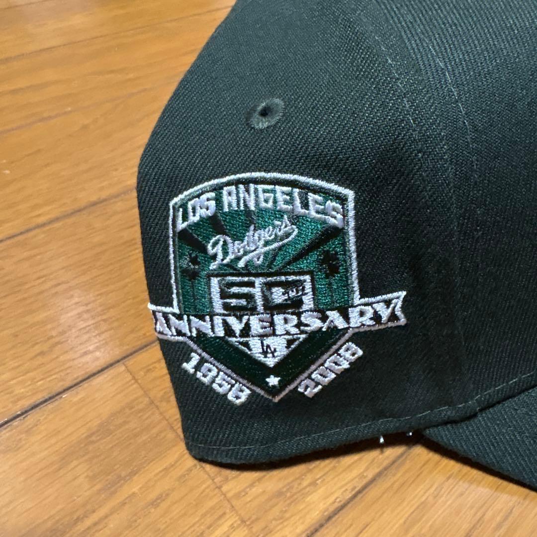 ドジャース 逆ロゴ50周年記念キャップ