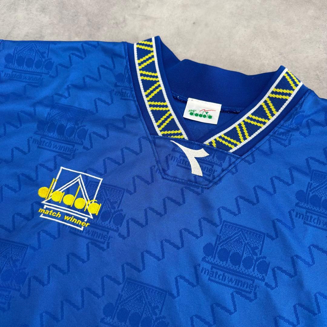 90s ヴィンテージ Diadora ディアドラ ゲームシャツ L相当