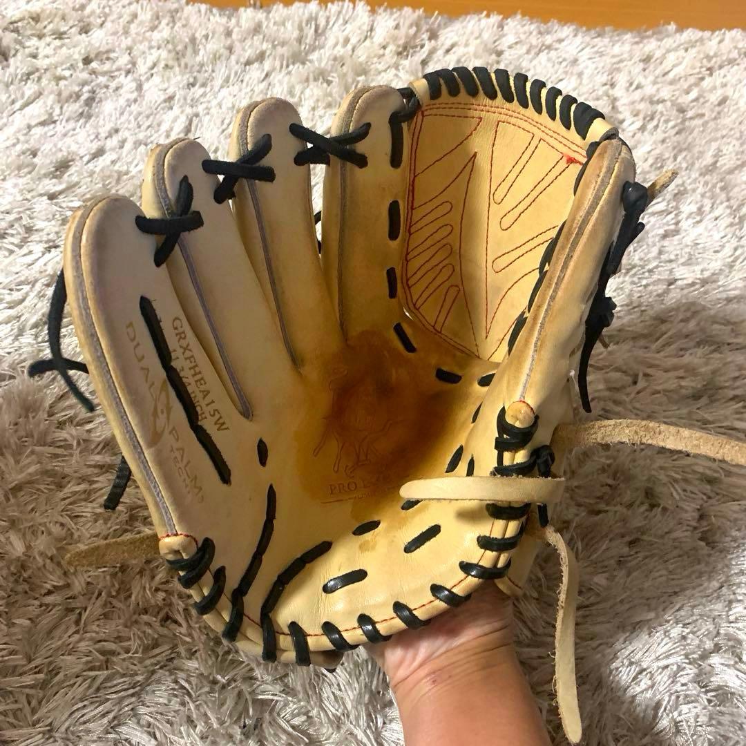 野球グローブ　ローリングス 軟式　投手用グラブ　キャメル　左投げ　サウスポー