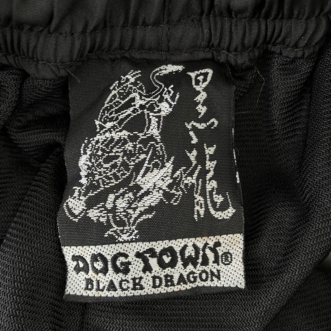90s　ドッグタウン　ジャージパンツ　ロゴライン　刺繍ロゴ　ドローコード