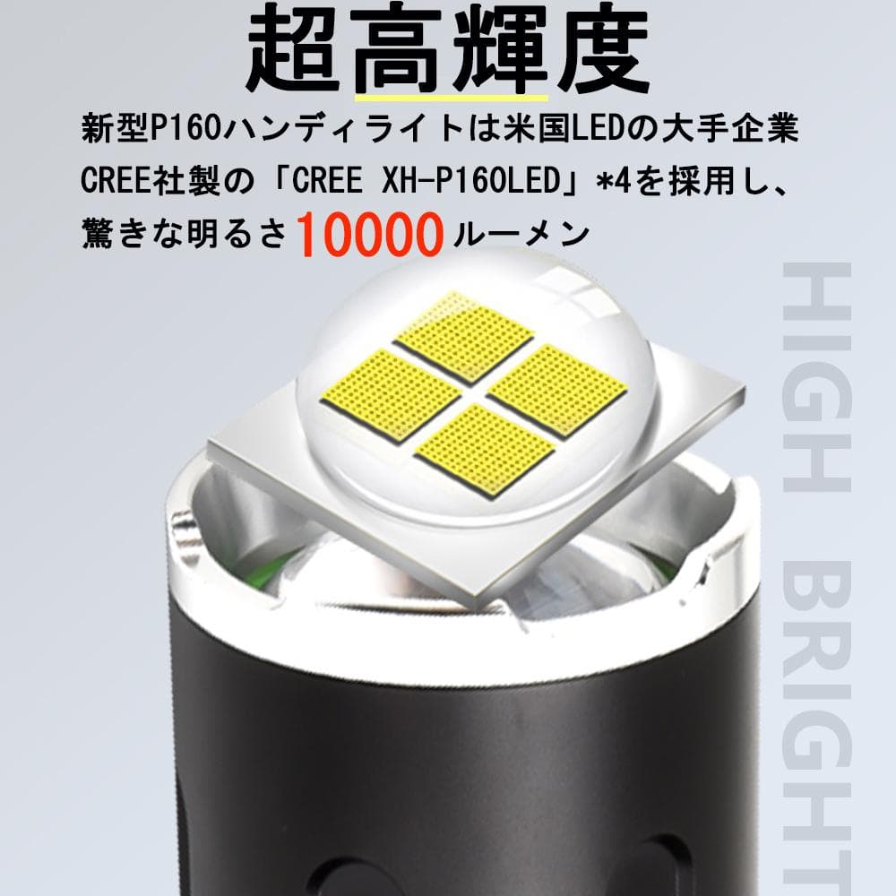 新品　w206　LEDライト 懐中電灯2021進化版 懐中電灯