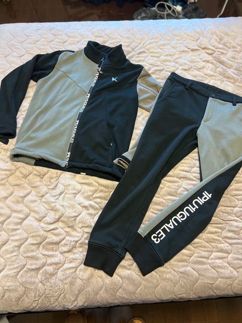 【レア】1PIU1UGUALE3 GOLF 上下裏地ボアセットアップ Ⅵ(XL)
