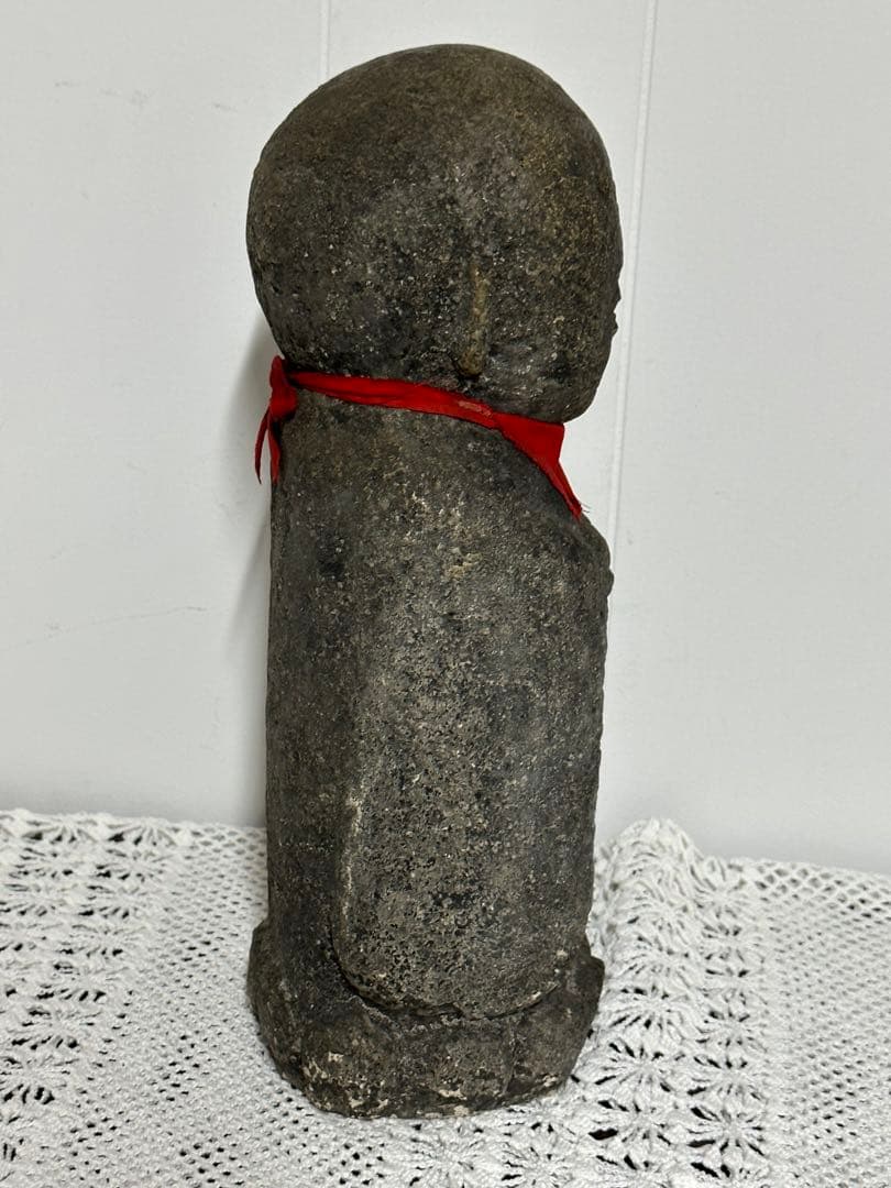 地蔵菩薩 置物 宝珠を持つお地蔵さま 28cm 石像 オブジェ 仏教 美術品