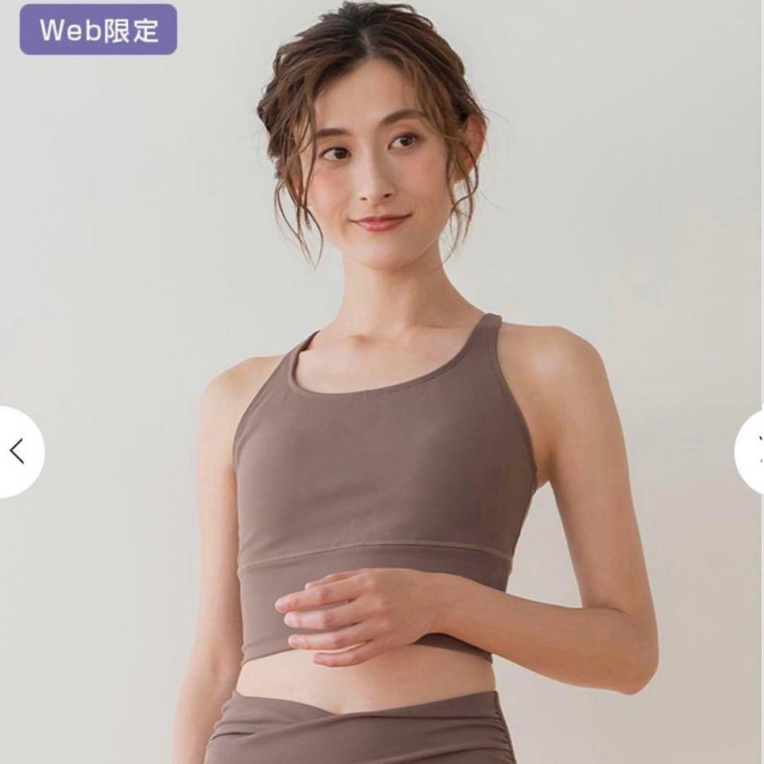 SUKALA　LAVA　ベーシックロゴブラトップ　とレギンスブラウン　Sサイズ