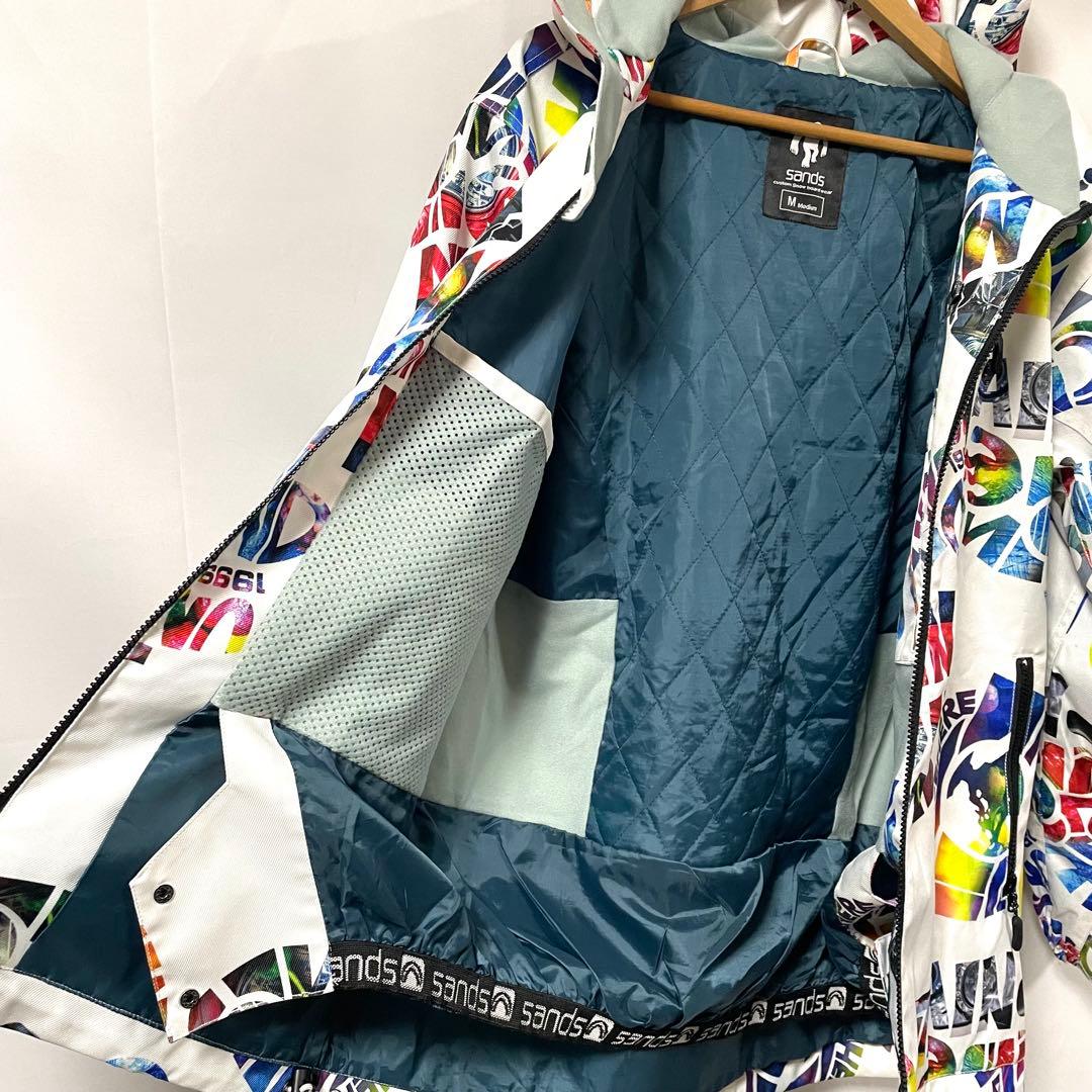 【未使用に近い】 sands サンズ スノーボードウェア M 白
