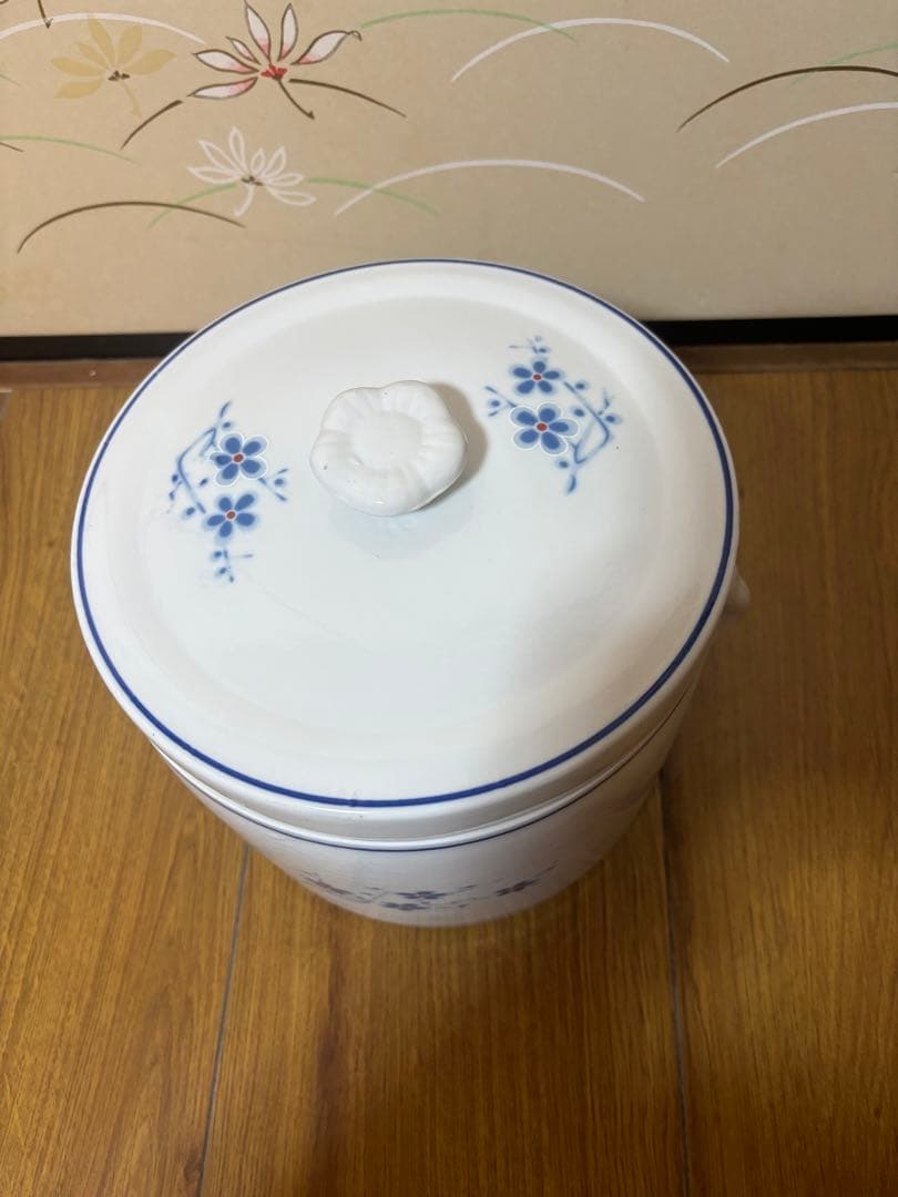 陶器 二重蓋 両耳 スープポット 蒸しカップ/200