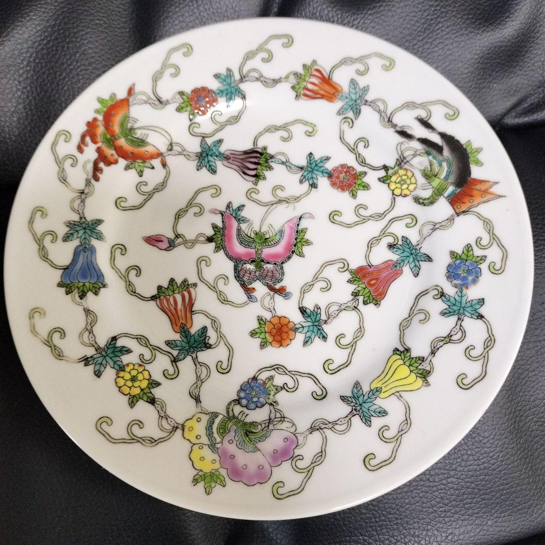 中国景徳鎮 陶磁器皿 皿 食器 3枚 アンティーク 中華 中国