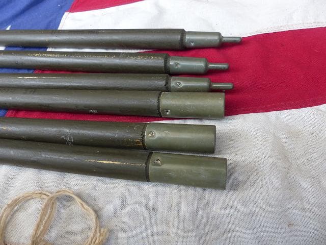 1968” 米軍実物 ナム戦 デッド!　テントポール　6本セット 軍幕 307