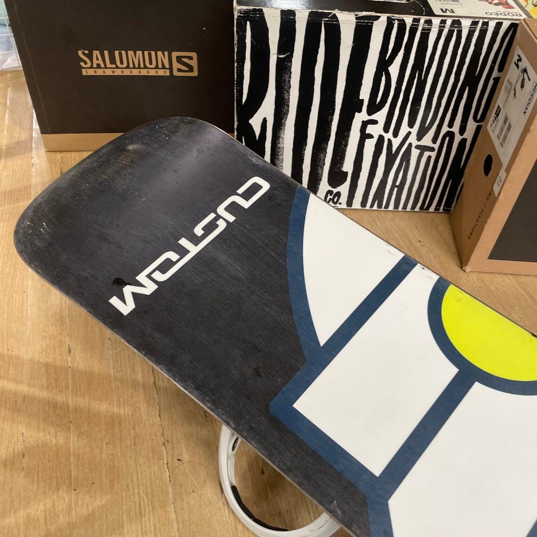 BURTON　バートン　カスタムバインディング付スノーボードセット　CUSTOM
